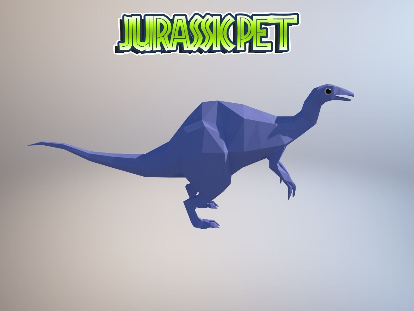 Deinocheirus mirificus Low-poly 3D model_20
