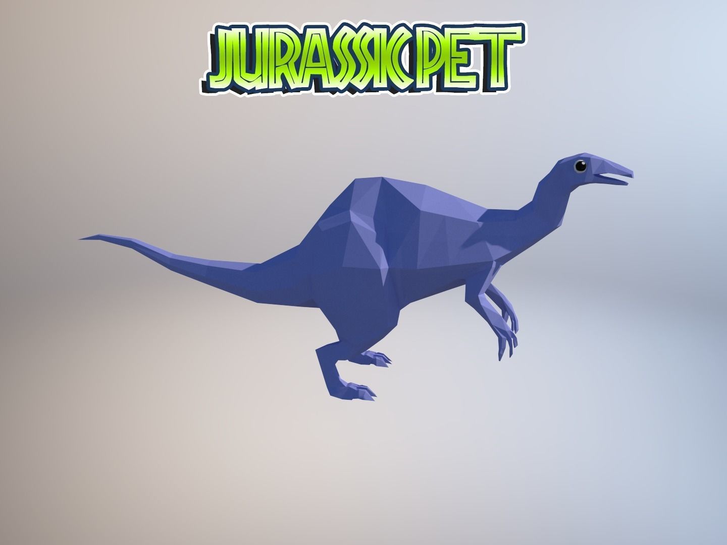 Deinocheirus mirificus Low-poly 3D model_21