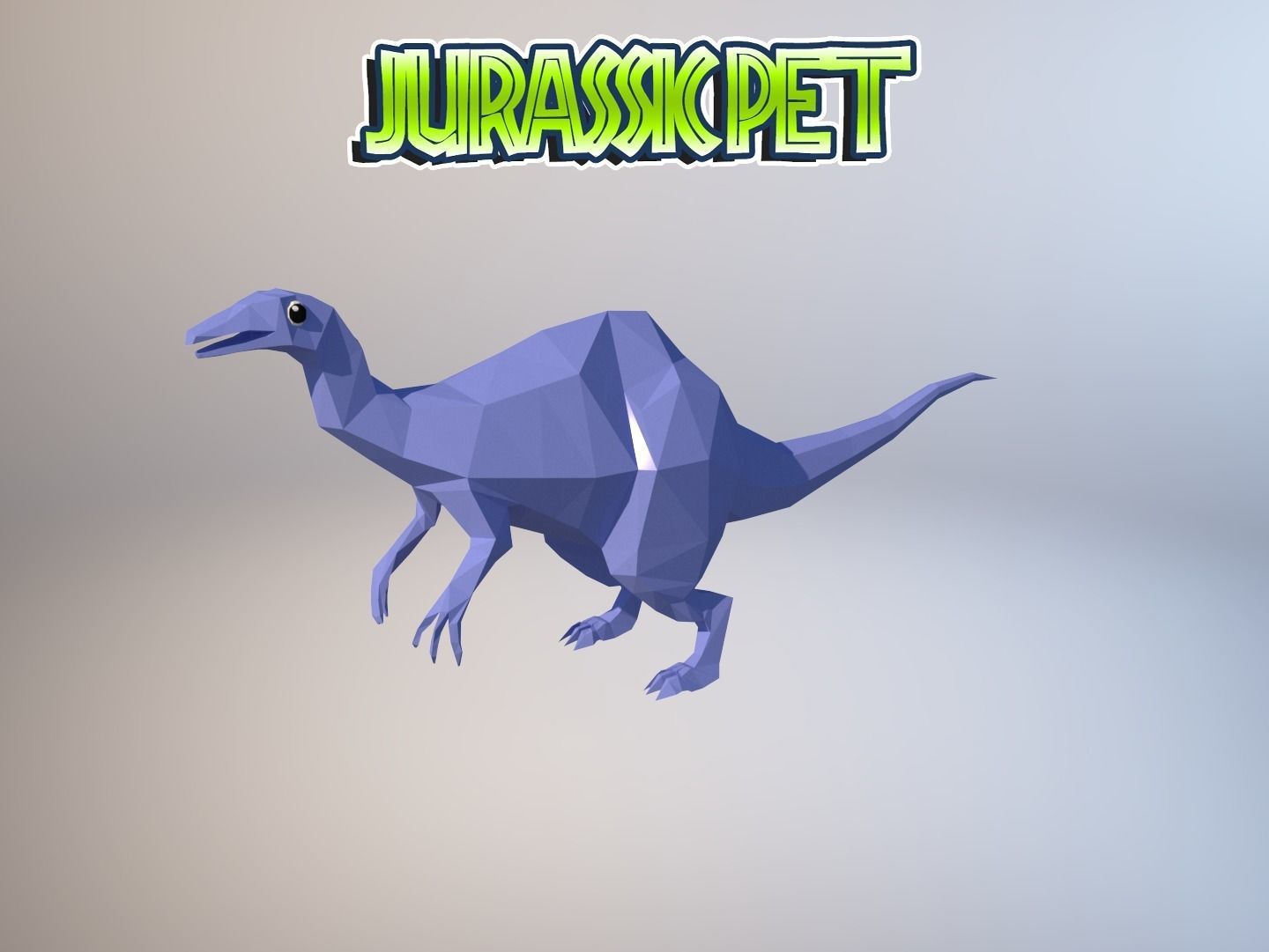 Deinocheirus mirificus Low-poly 3D model_32