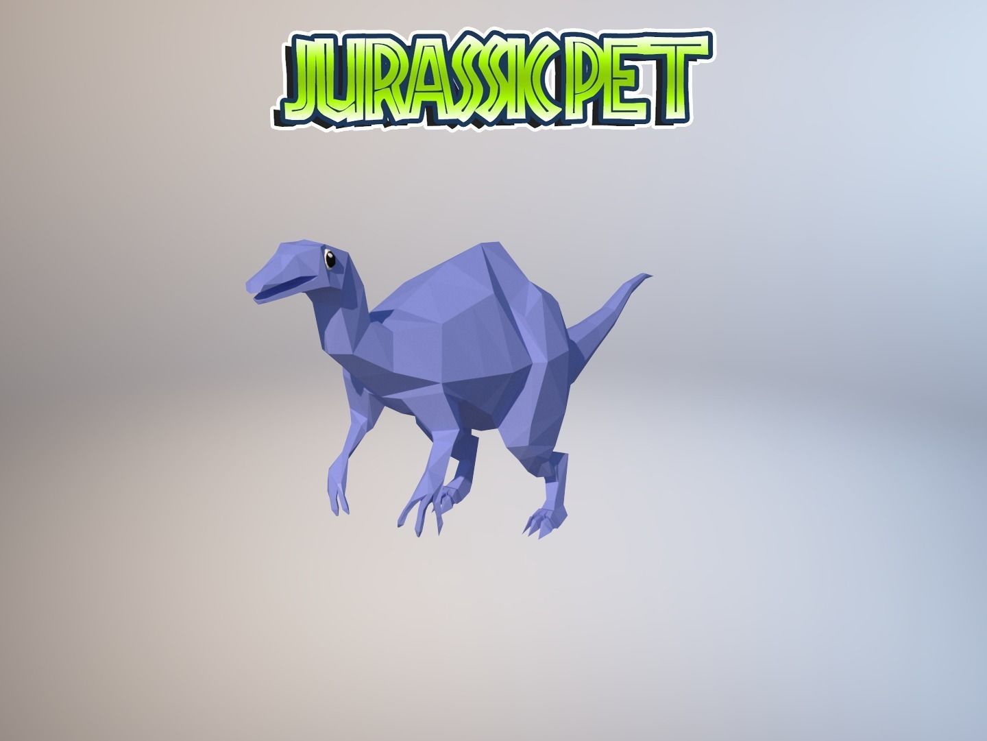 Deinocheirus mirificus Low-poly 3D model_30