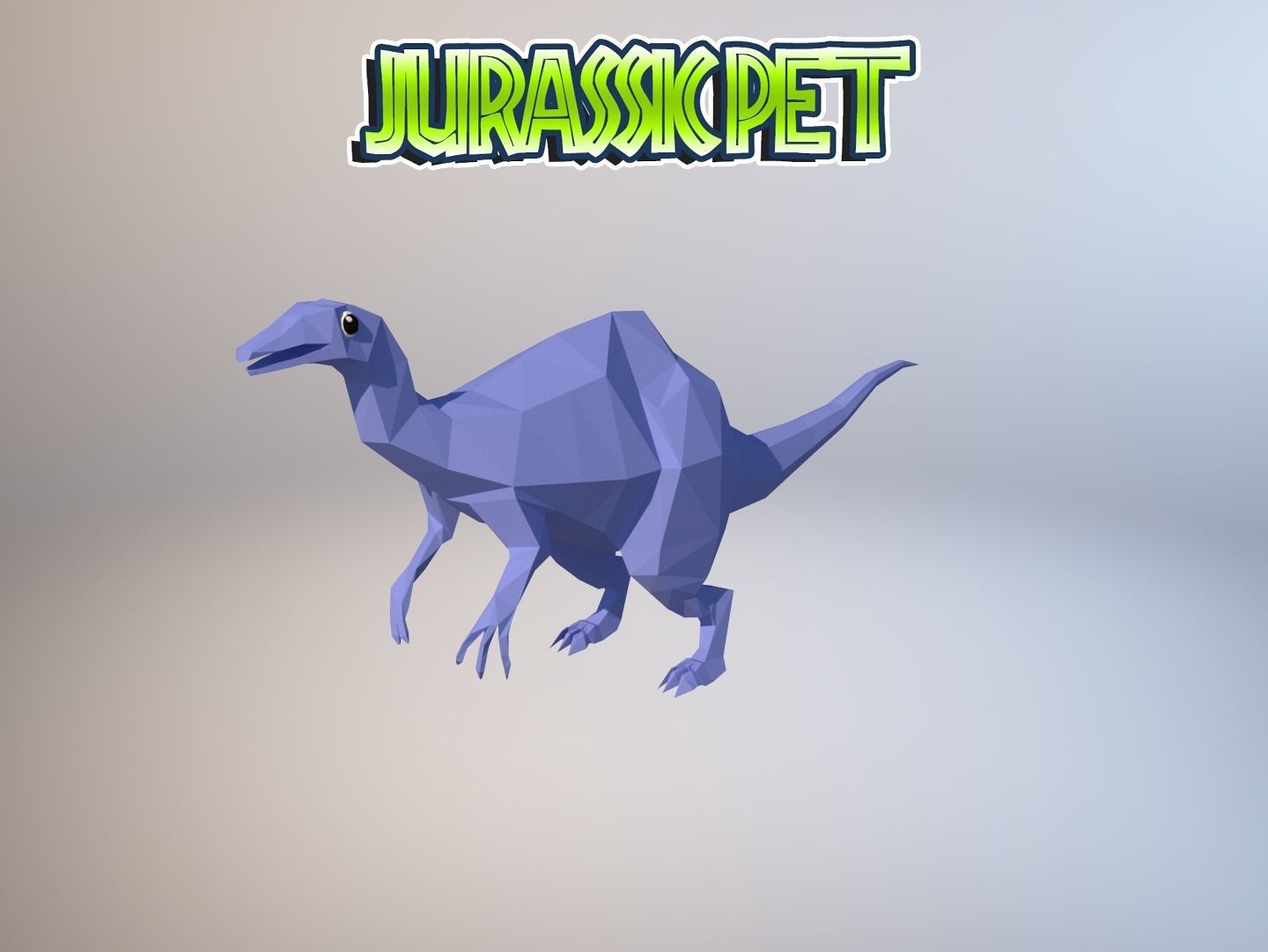 Deinocheirus mirificus Low-poly 3D model_31