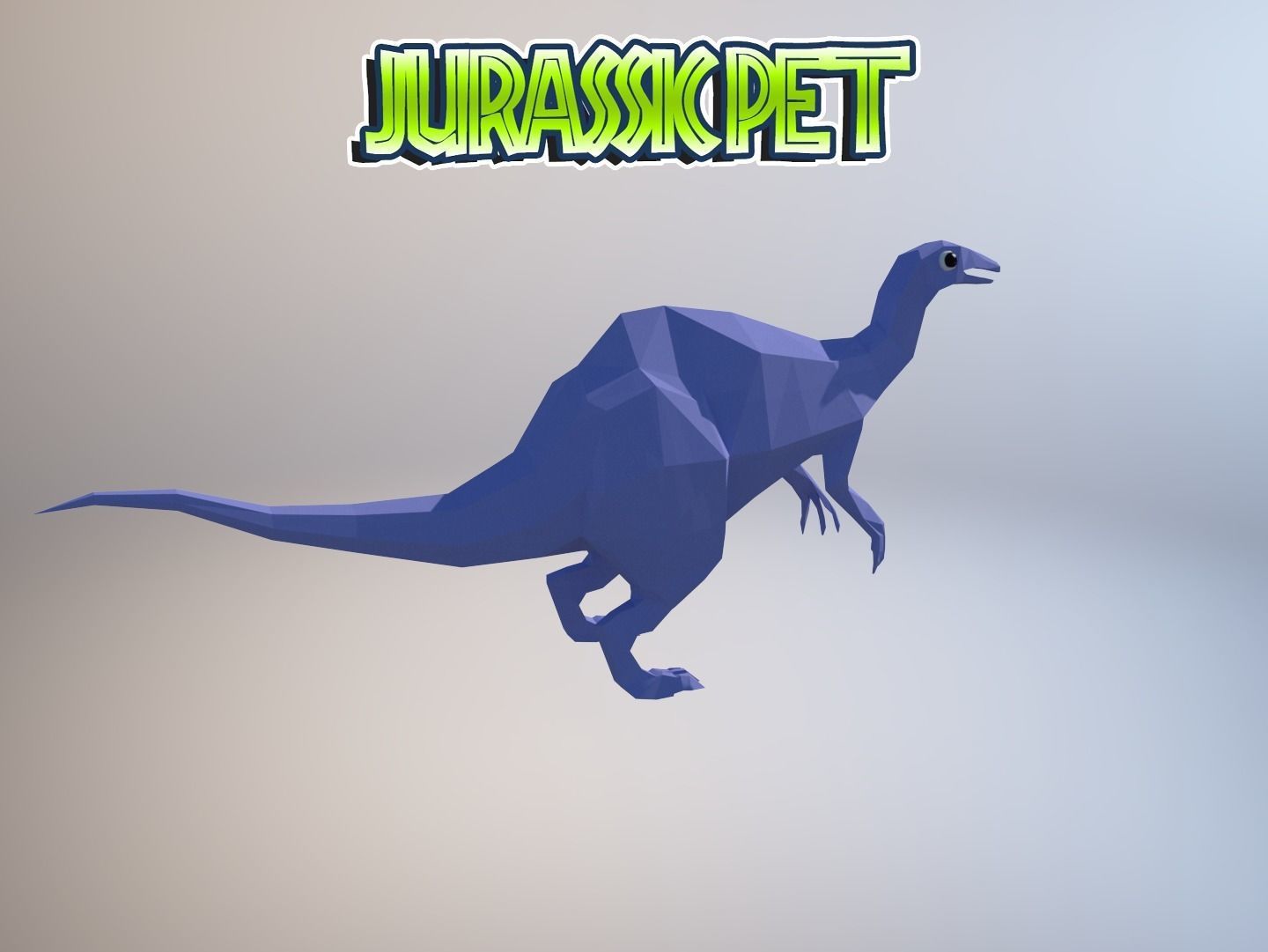 Deinocheirus mirificus Low-poly 3D model_18