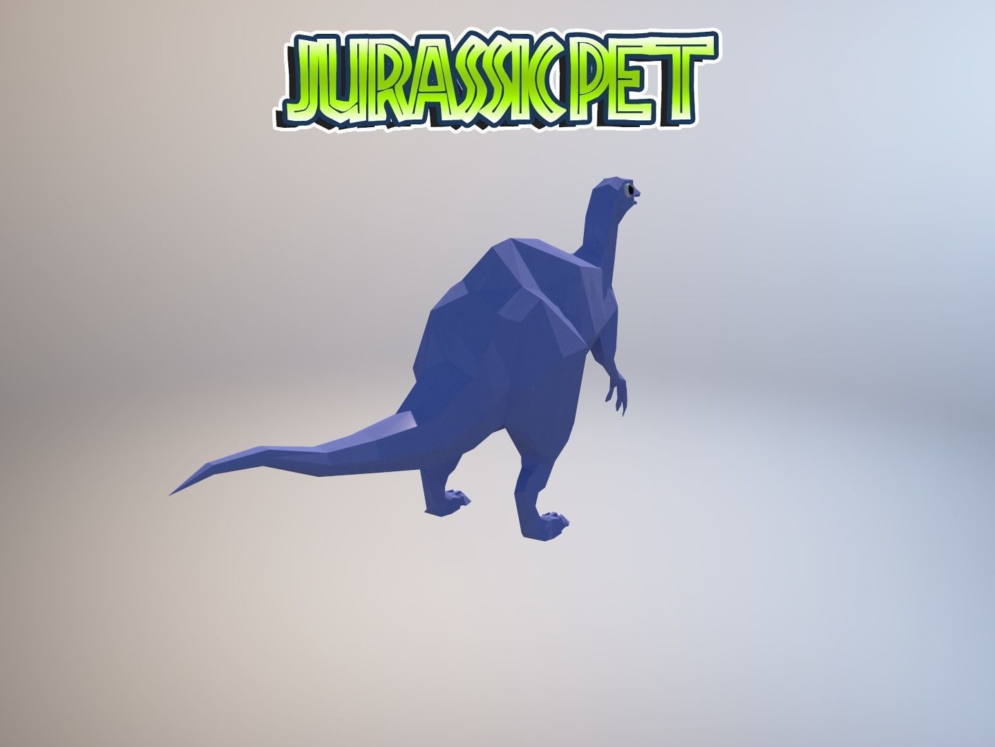 Deinocheirus mirificus Low-poly 3D model_15
