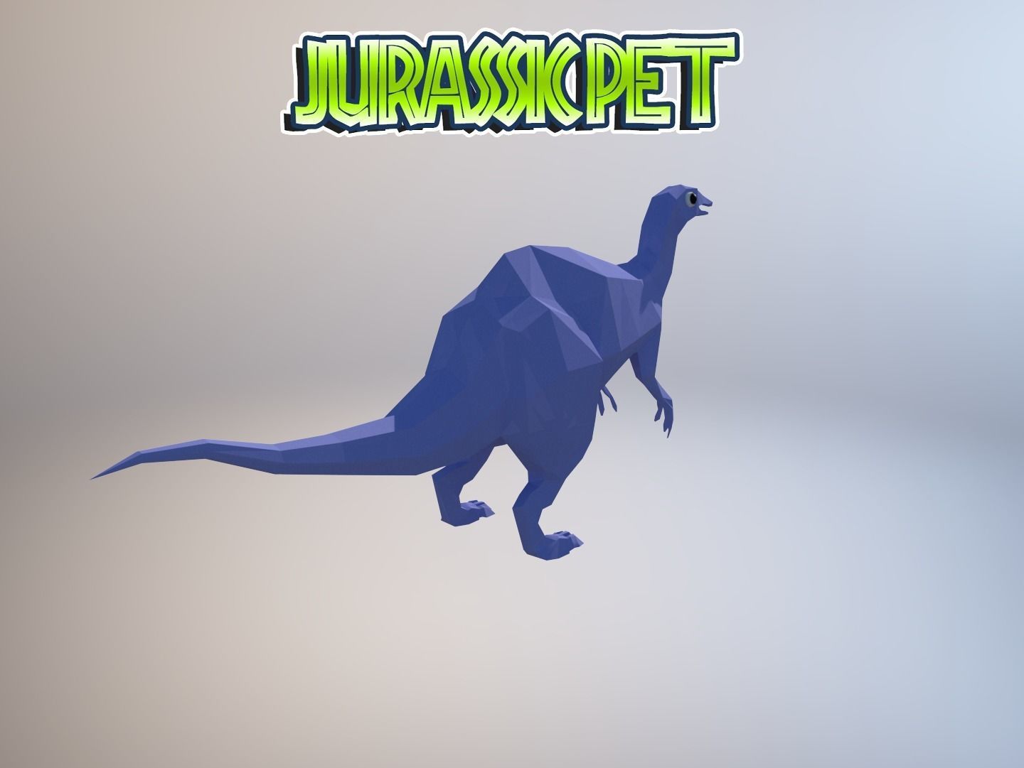 Deinocheirus mirificus Low-poly 3D model_16