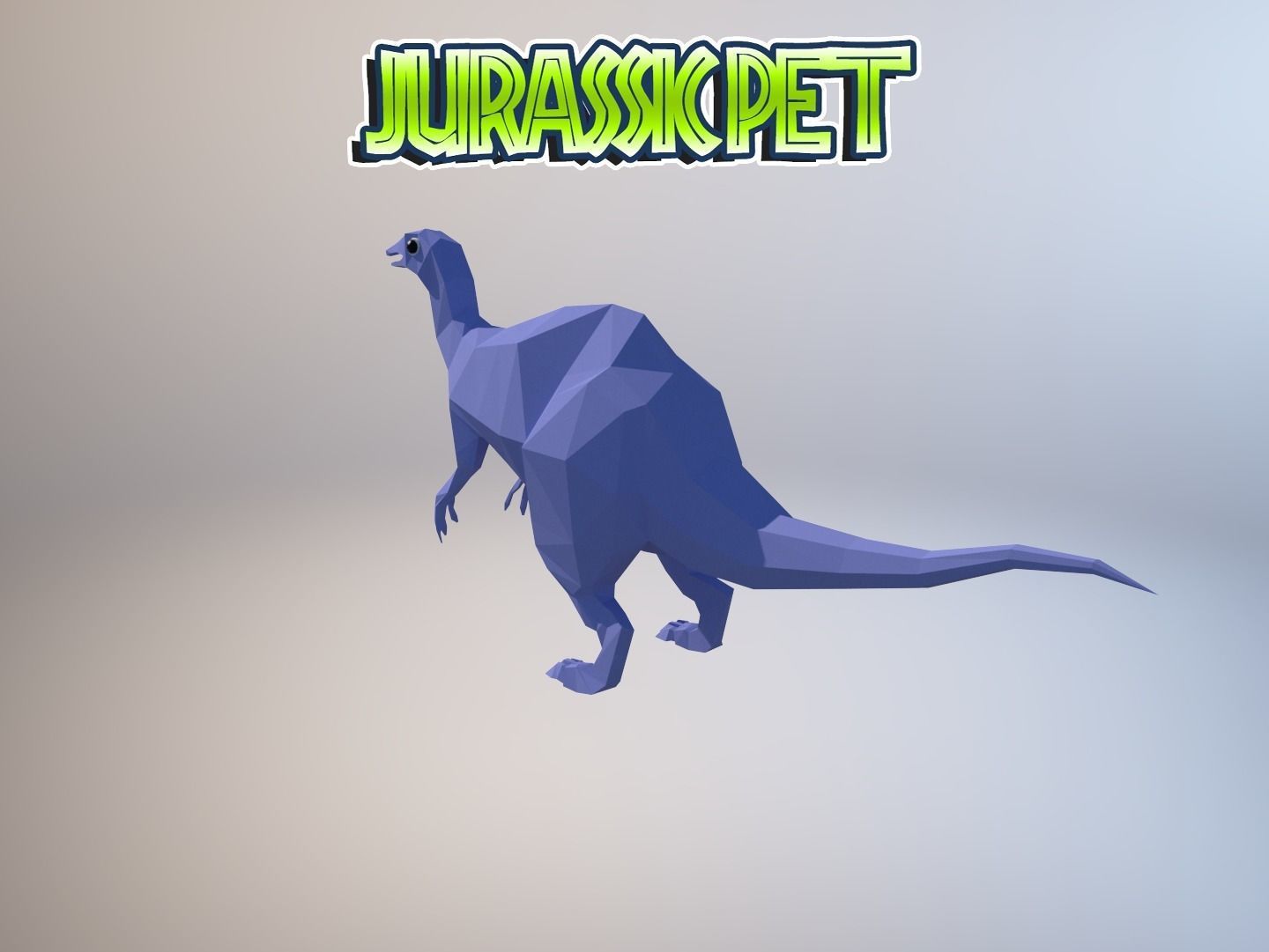 Deinocheirus mirificus Low-poly 3D model_9