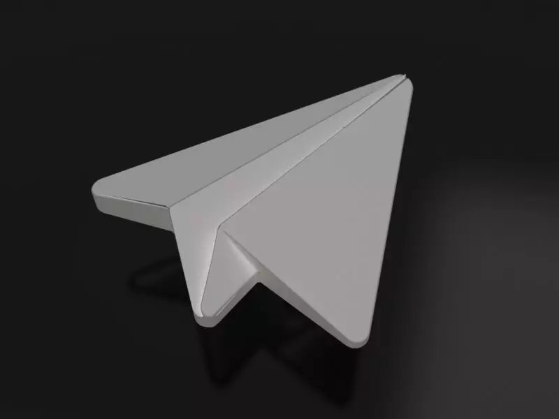 Telegram  logo badge Free 3D print model_0