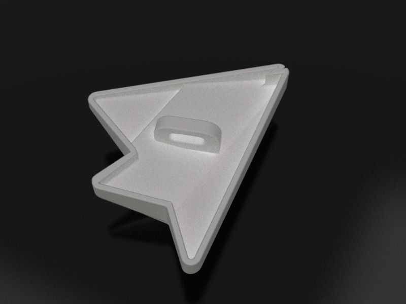 Telegram  logo badge Free 3D print model_1