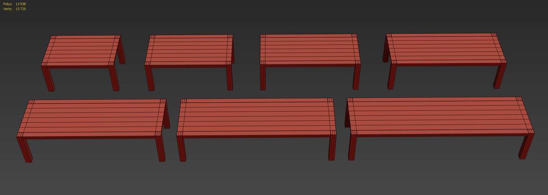 RECLAIMED RUSSIAN OAK PARSONS RECTANGULAR DINING TABLE 3D model_4