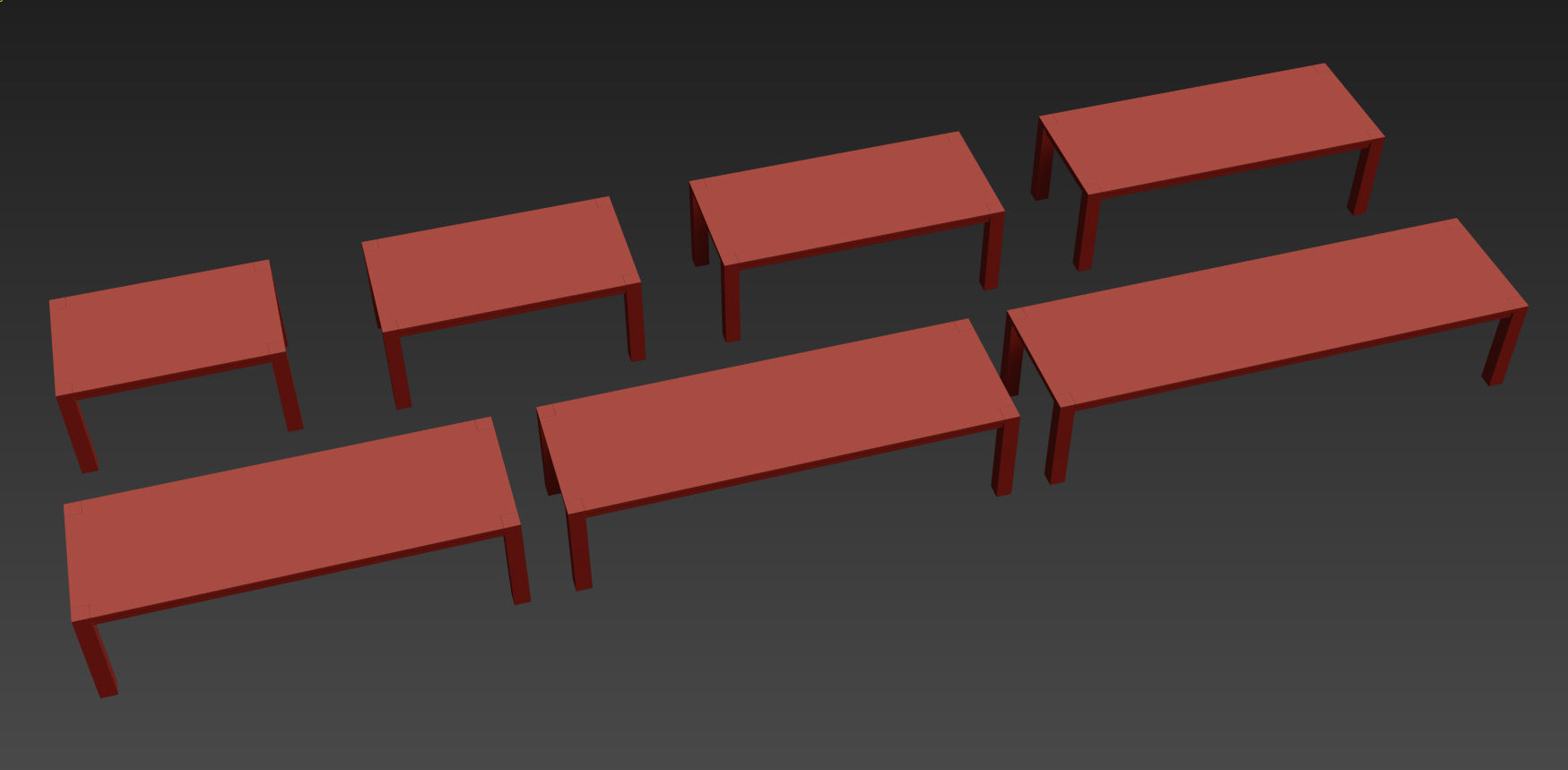 RECLAIMED RUSSIAN OAK PARSONS RECTANGULAR DINING TABLE 3D model_7