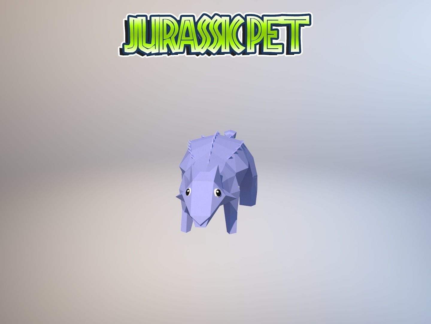Ankylosaurus jurassic pet Low-poly 3D model_28
