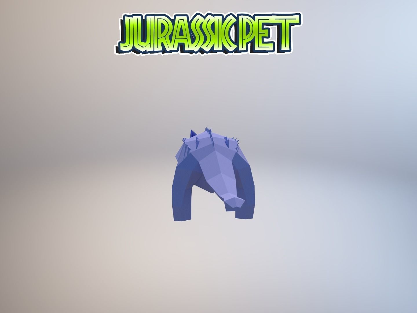 Ankylosaurus jurassic pet Low-poly 3D model_12