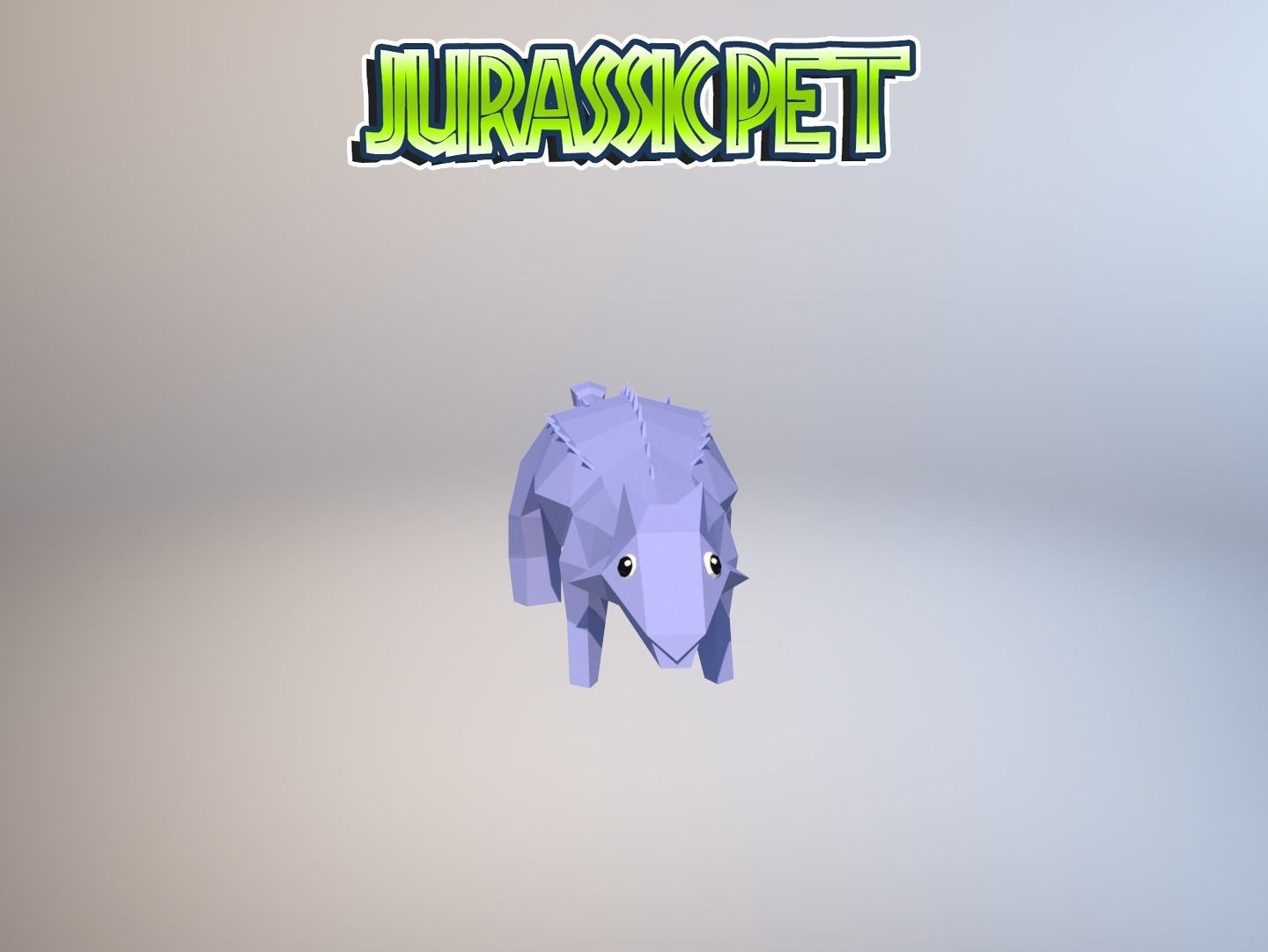 Ankylosaurus jurassic pet Low-poly 3D model_27