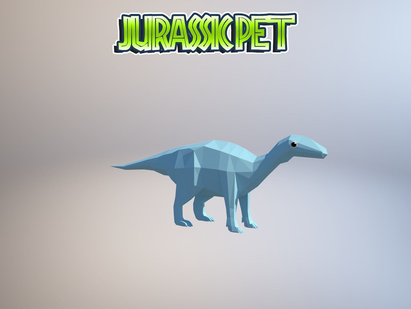 Iguanodon bernissartensis Low-poly 3D model_23