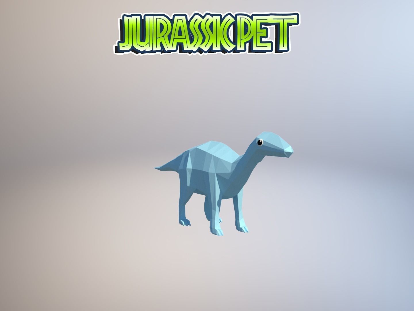 Iguanodon bernissartensis Low-poly 3D model_25