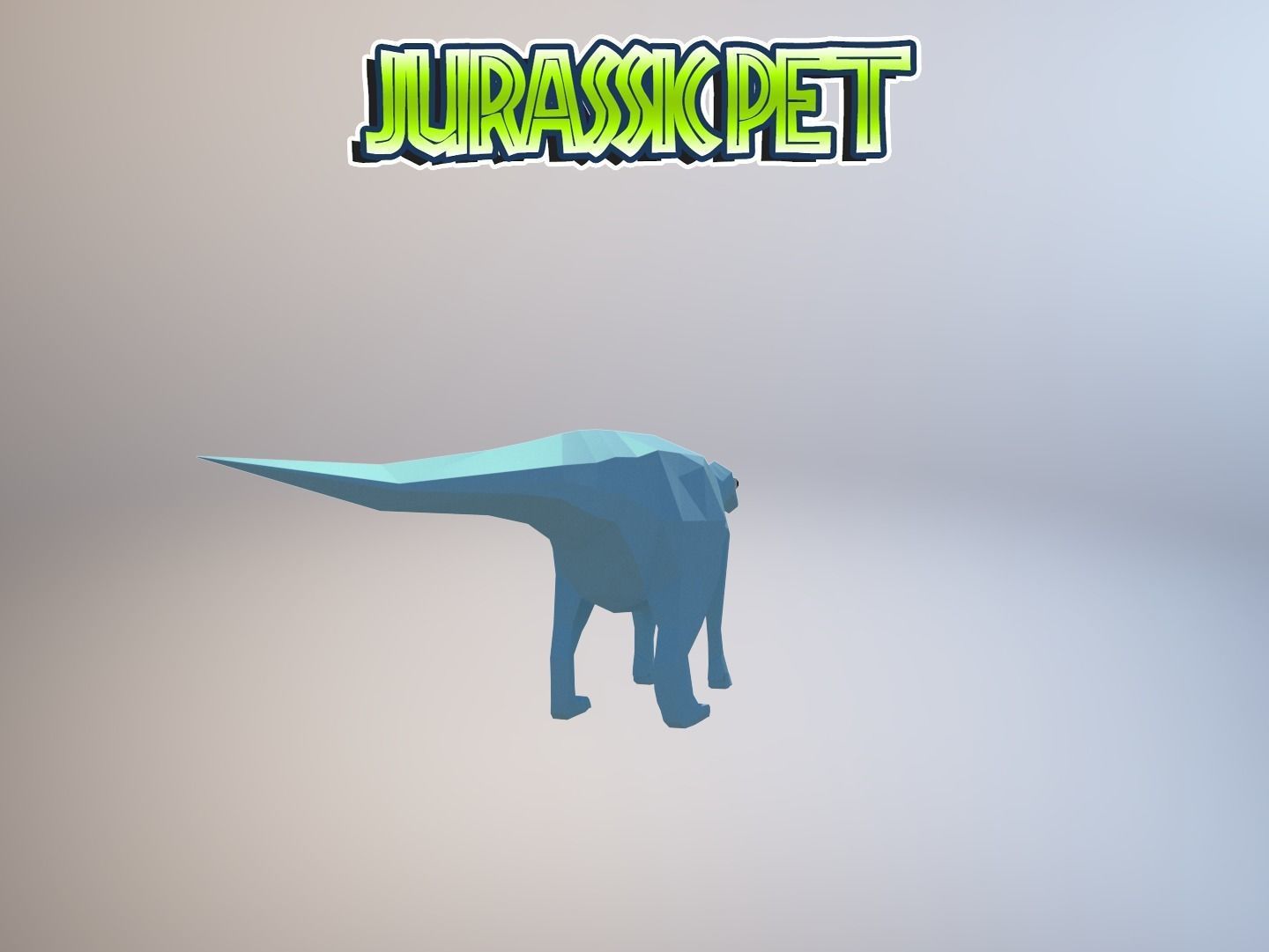 Iguanodon bernissartensis Low-poly 3D model_14