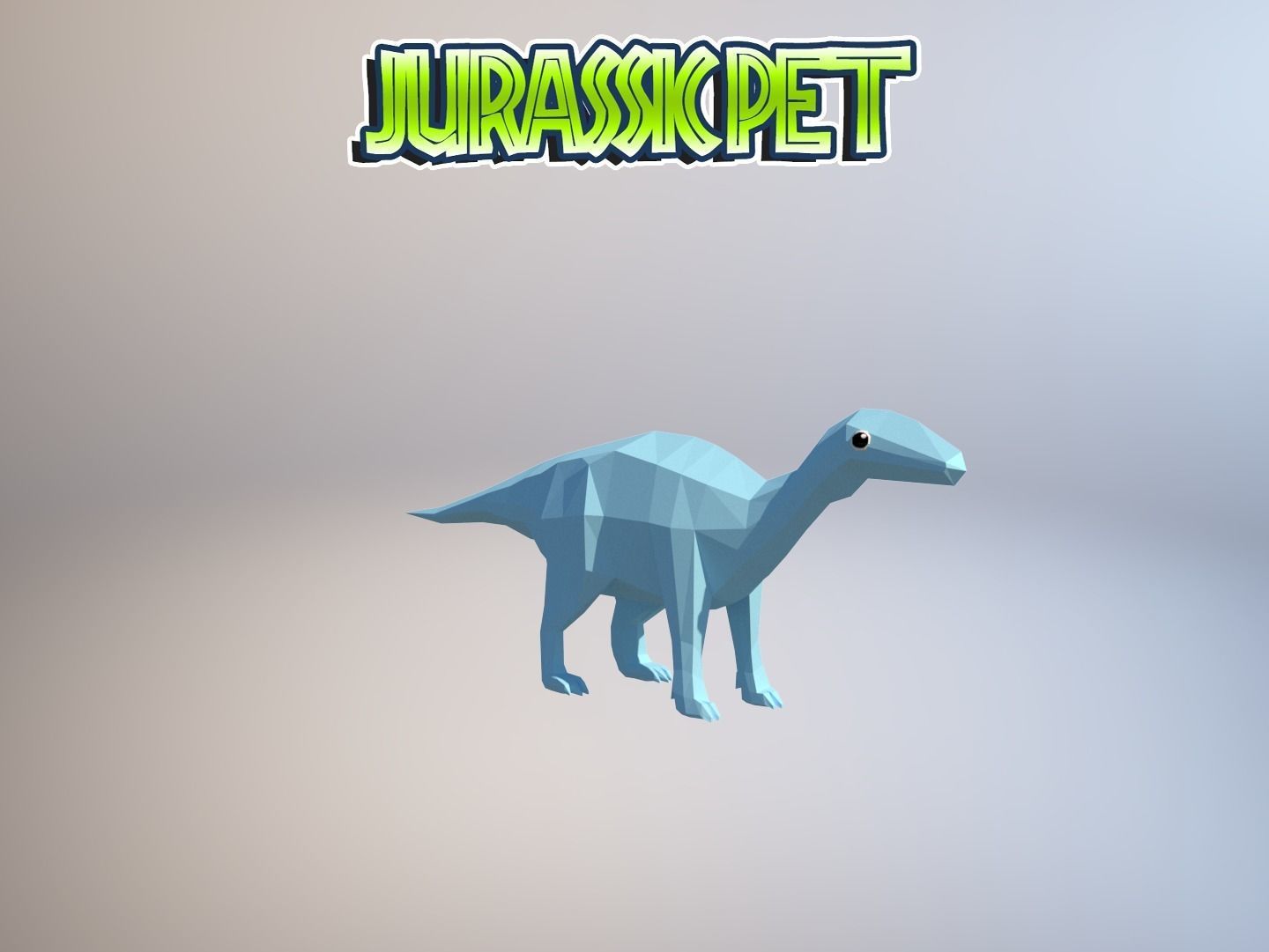 Iguanodon bernissartensis Low-poly 3D model_24