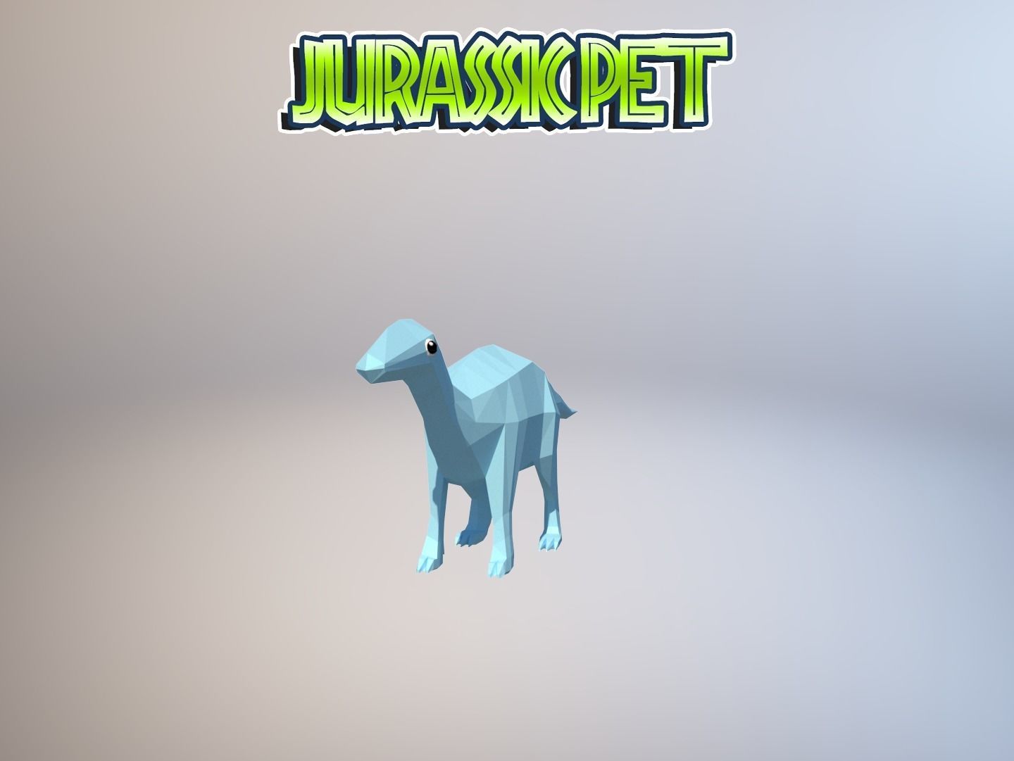 Iguanodon bernissartensis Low-poly 3D model_29