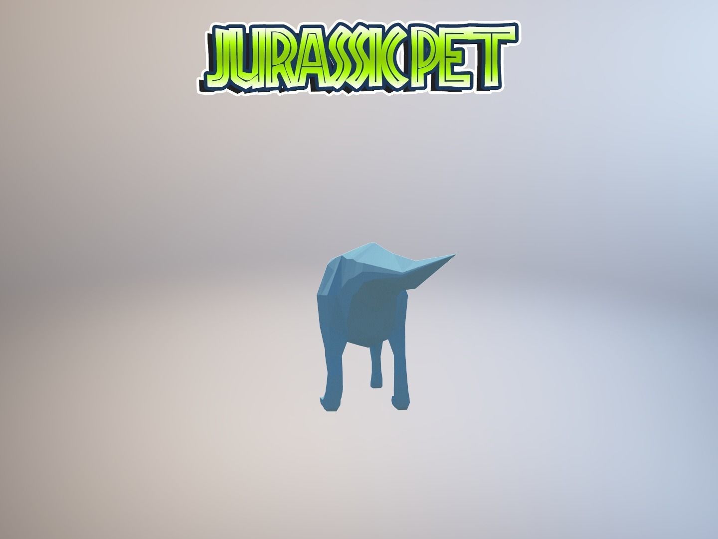 Iguanodon bernissartensis Low-poly 3D model_12