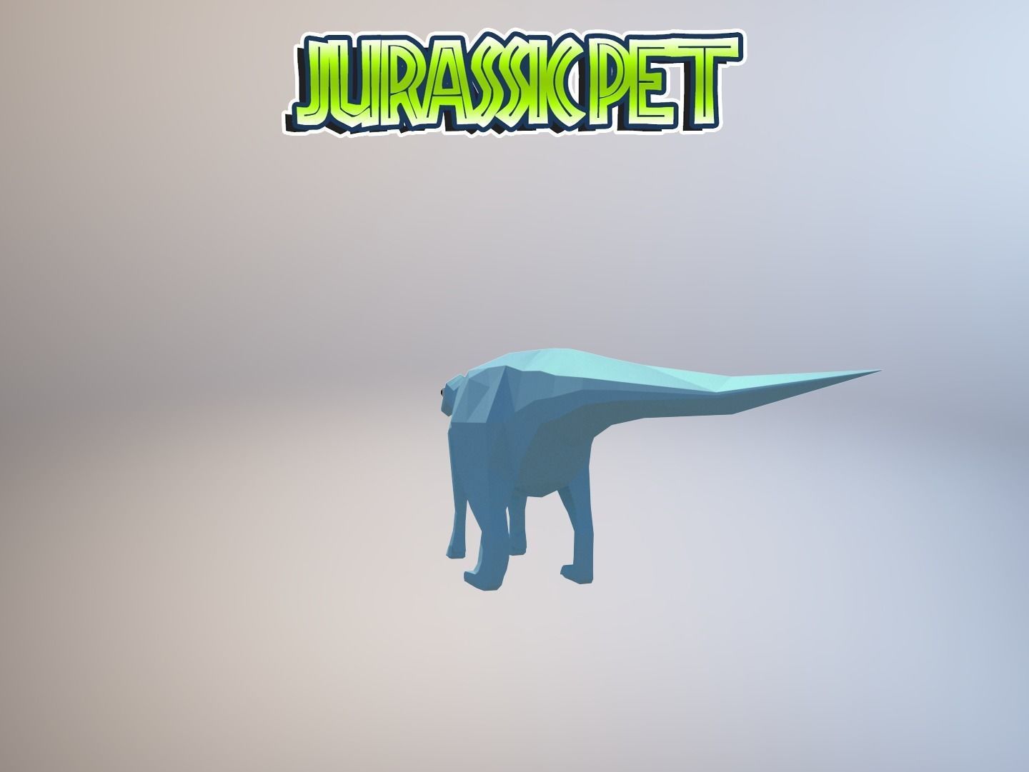 Iguanodon bernissartensis Low-poly 3D model_11