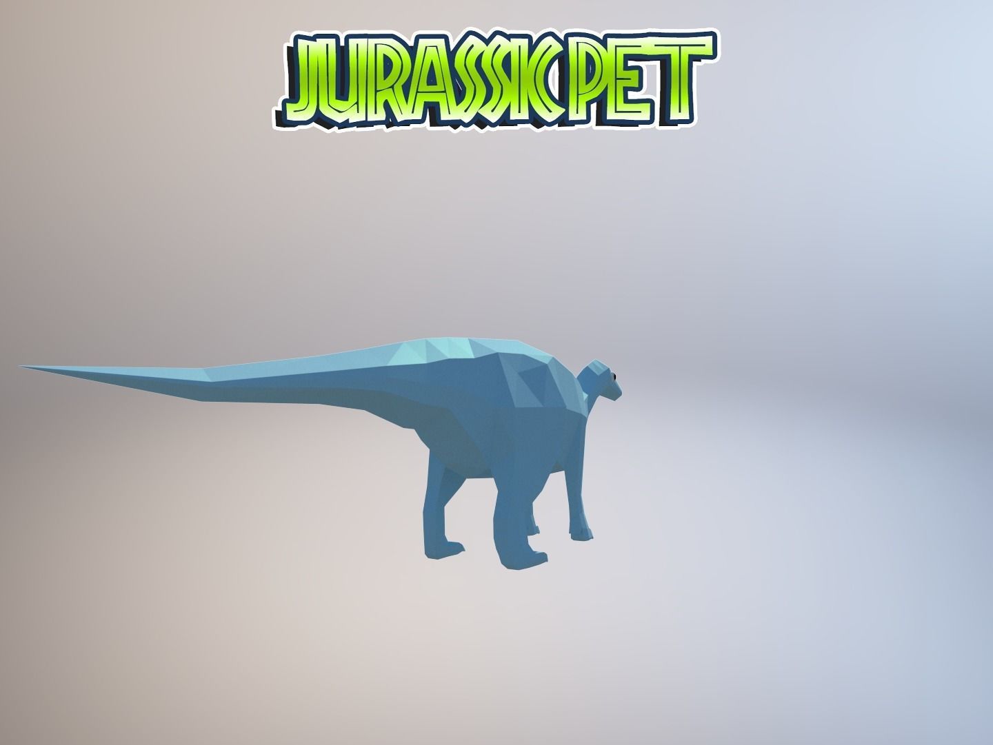 Iguanodon bernissartensis Low-poly 3D model_15