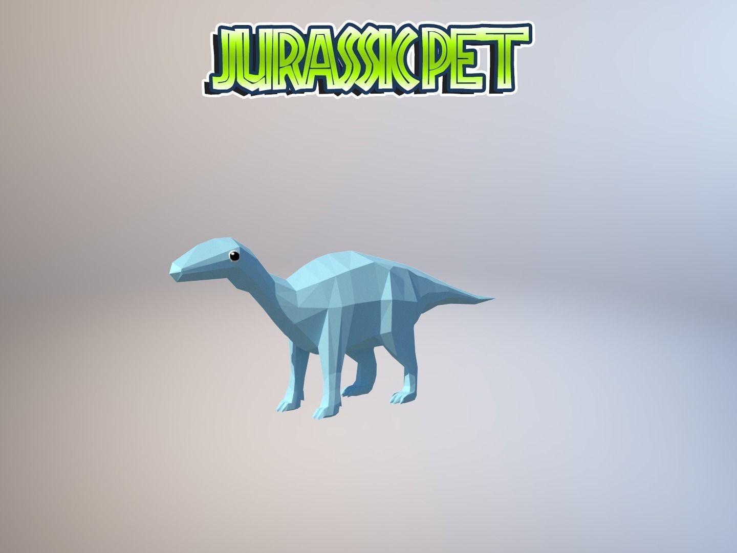 Iguanodon bernissartensis Low-poly 3D model_31