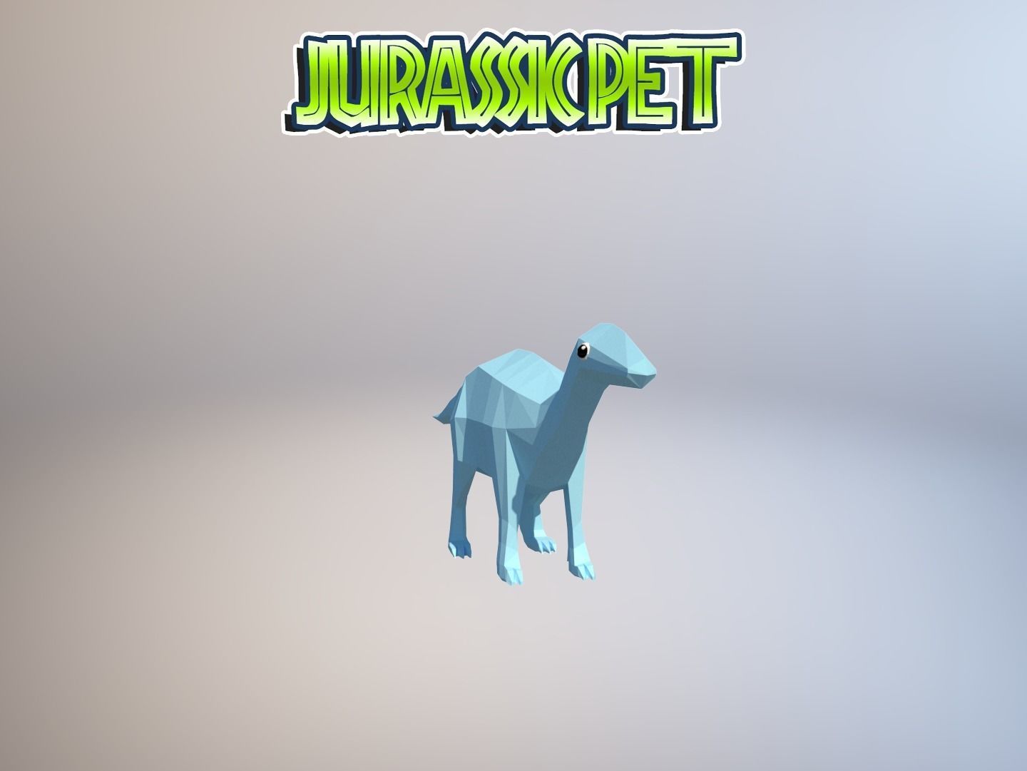 Iguanodon bernissartensis Low-poly 3D model_26