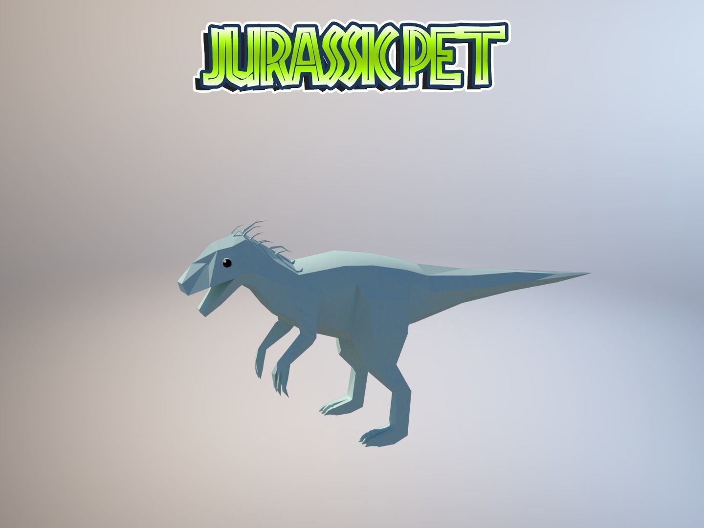 T-Rex Hybrid  Low-poly 3D model_7