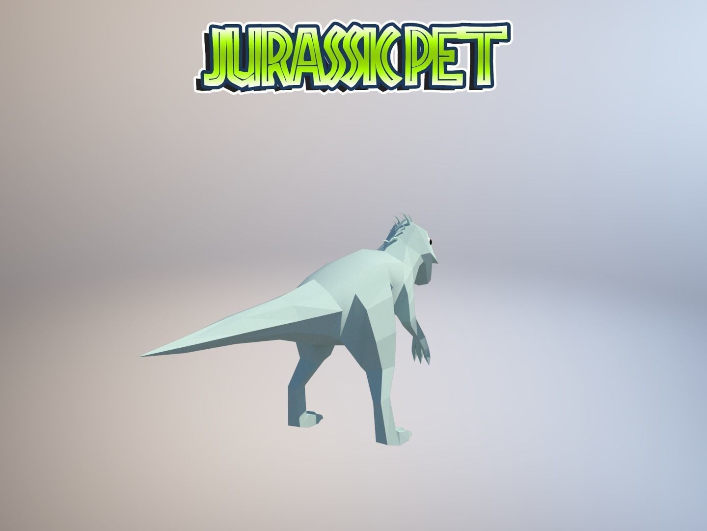 T-Rex Hybrid  Low-poly 3D model_25