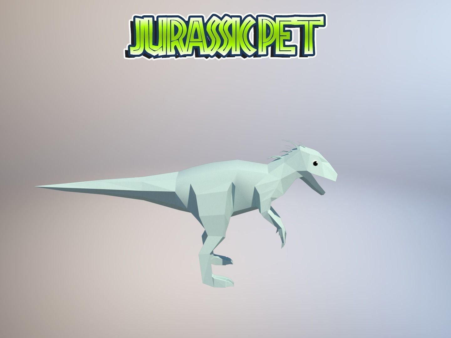 T-Rex Hybrid  Low-poly 3D model_20