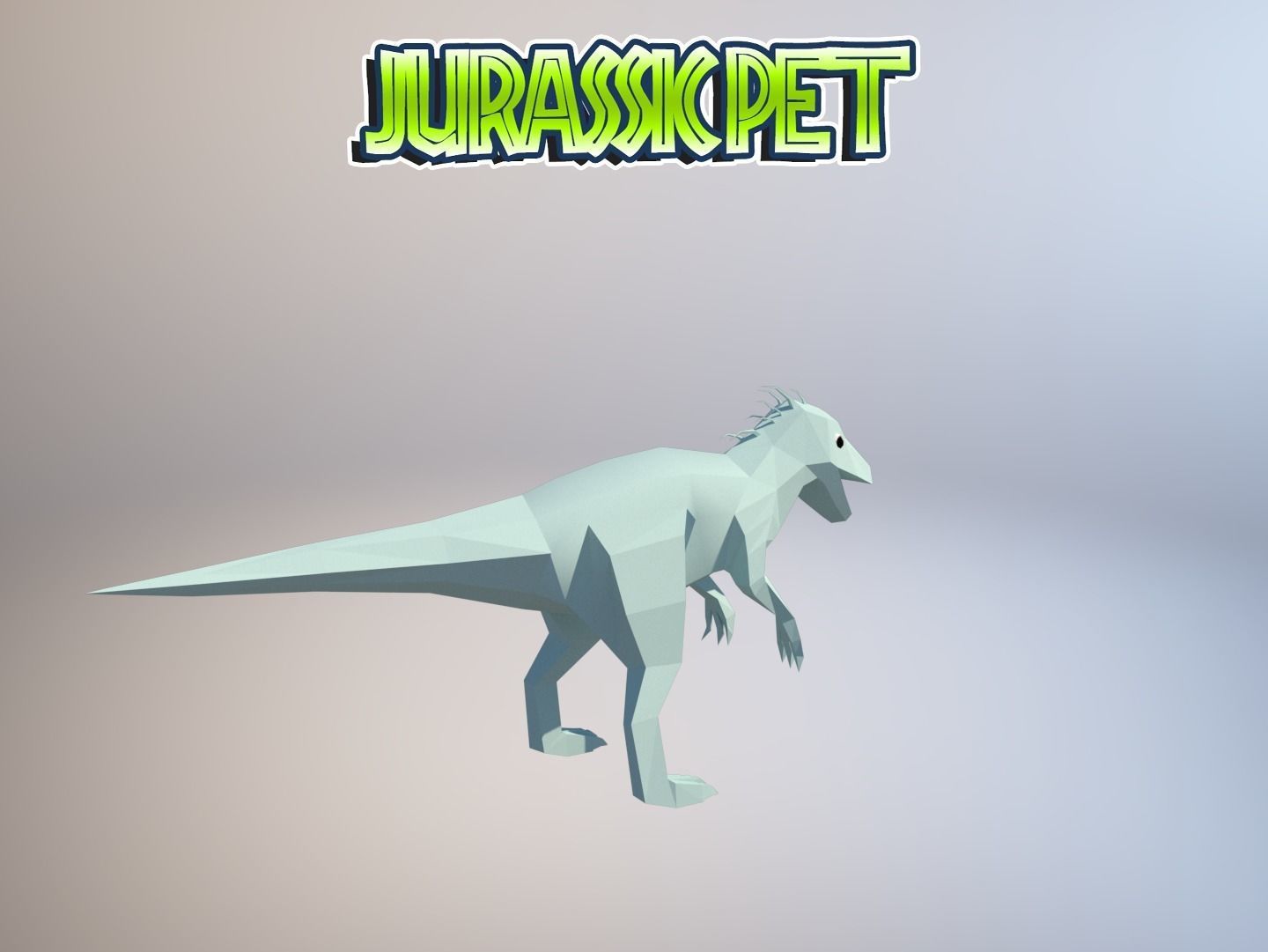 T-Rex Hybrid  Low-poly 3D model_23