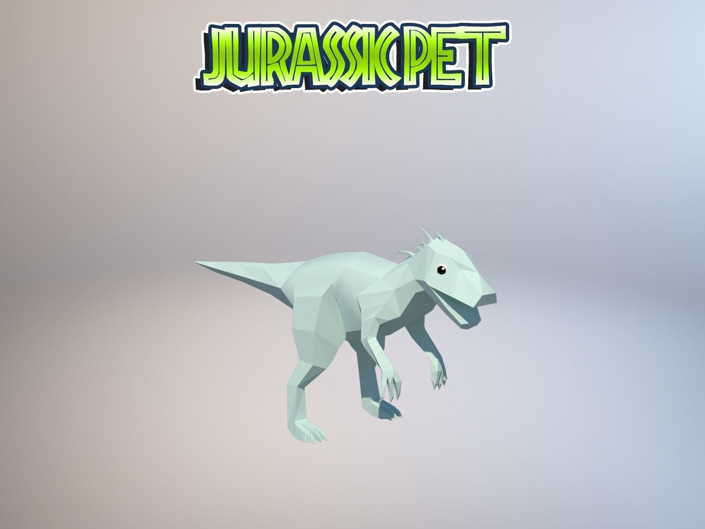 T-Rex Hybrid  Low-poly 3D model_16