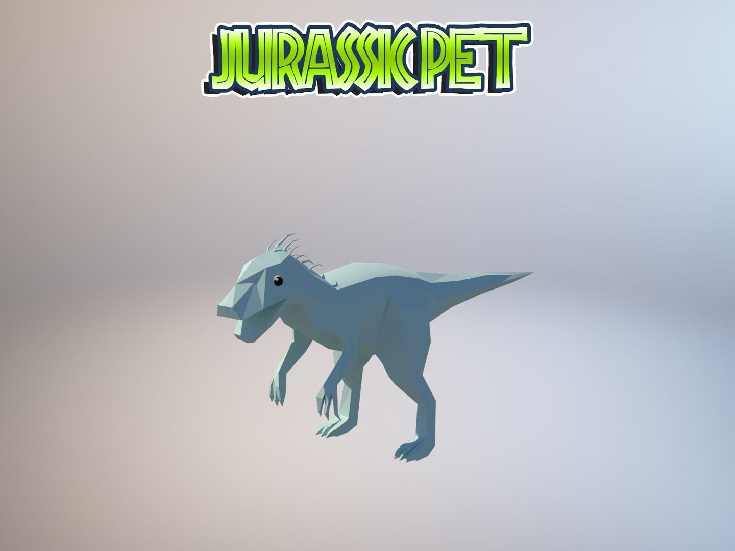 T-Rex Hybrid  Low-poly 3D model_9