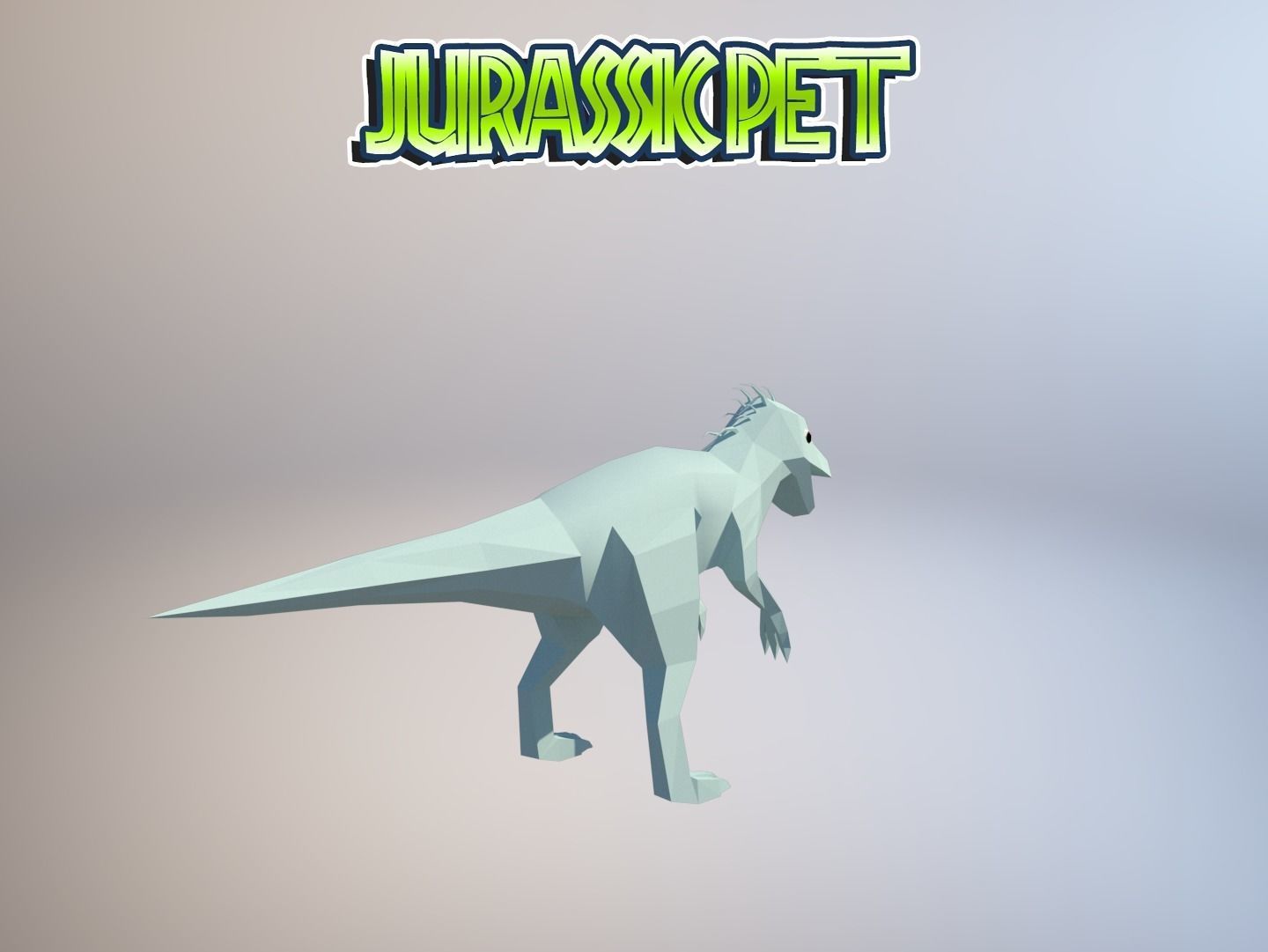 T-Rex Hybrid  Low-poly 3D model_24