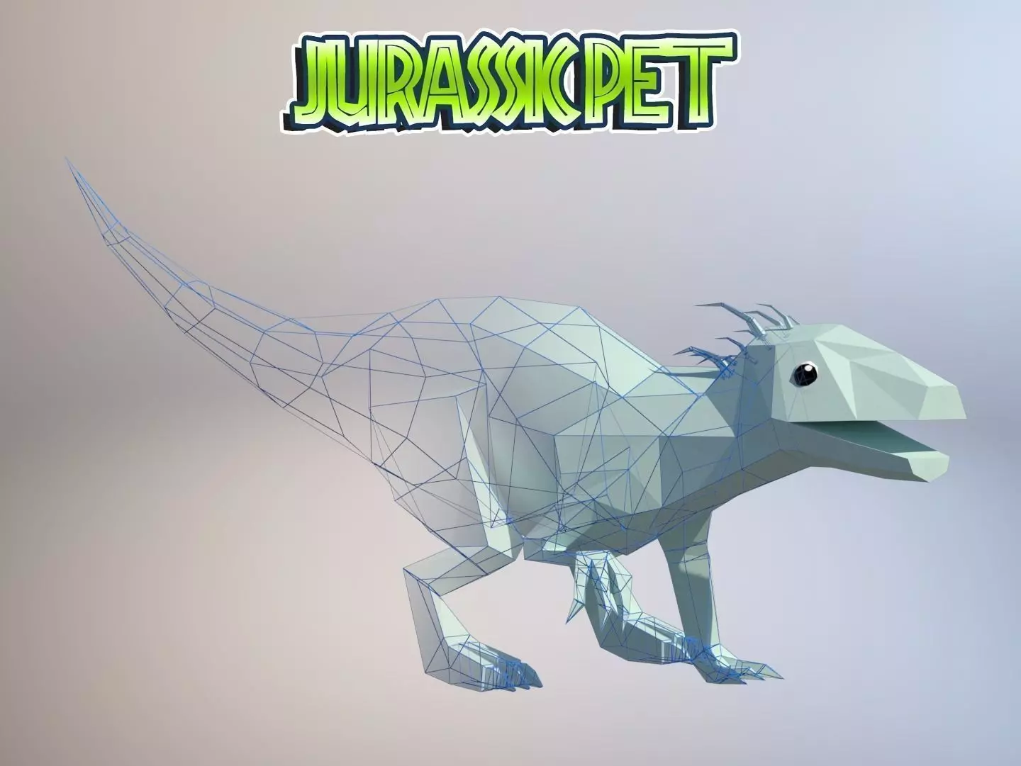 T-Rex Hybrid  Low-poly 3D model_0