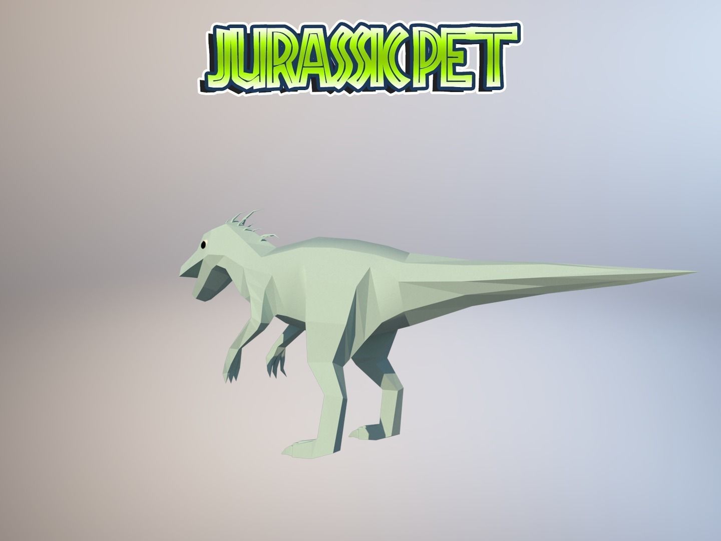 T-Rex Hybrid  Low-poly 3D model_3