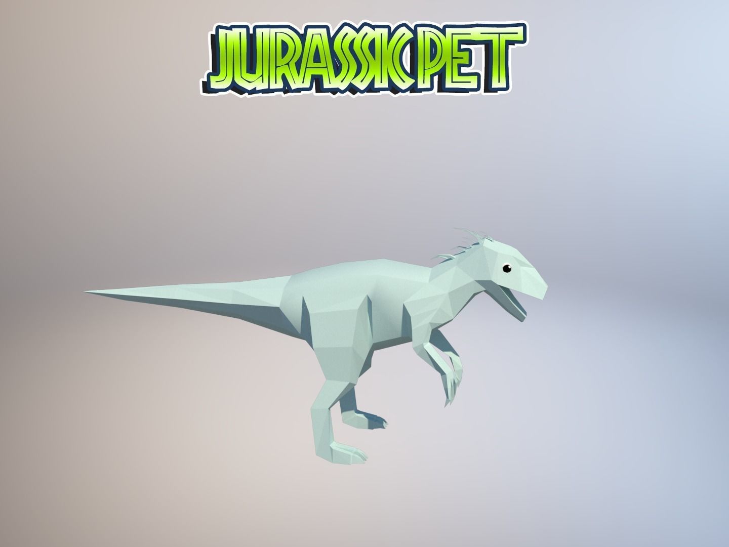 T-Rex Hybrid  Low-poly 3D model_19