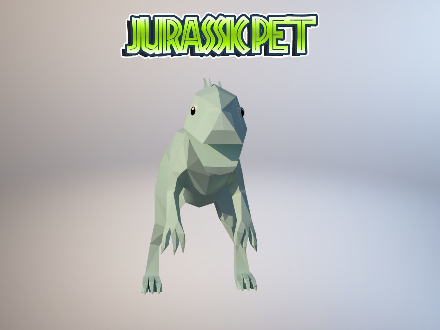 T-Rex Hybrid  Low-poly 3D model_4