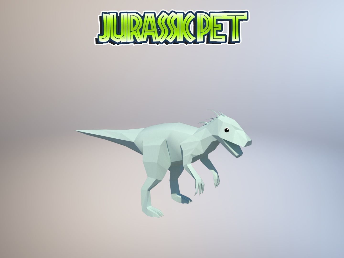 T-Rex Hybrid  Low-poly 3D model_17