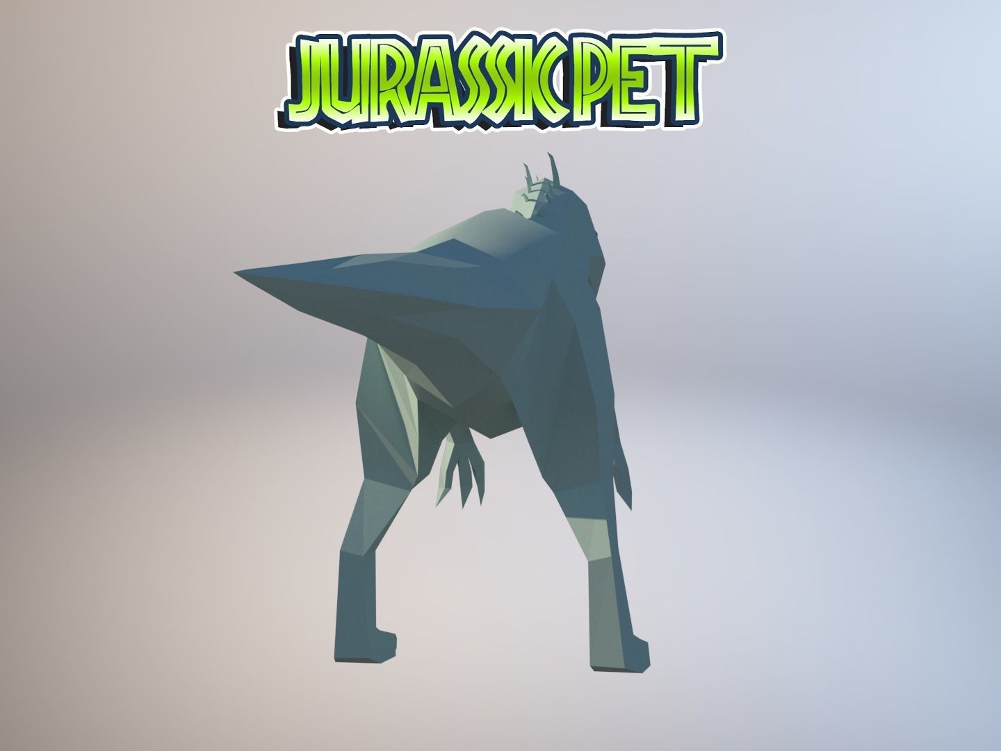 T-Rex Hybrid  Low-poly 3D model_2