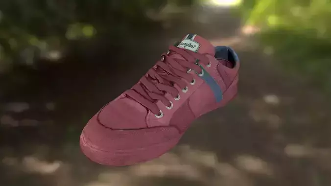 Sneaker Shoe 3D model low poly