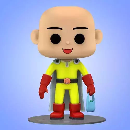 Mini Saitama One Punch Man Big Head