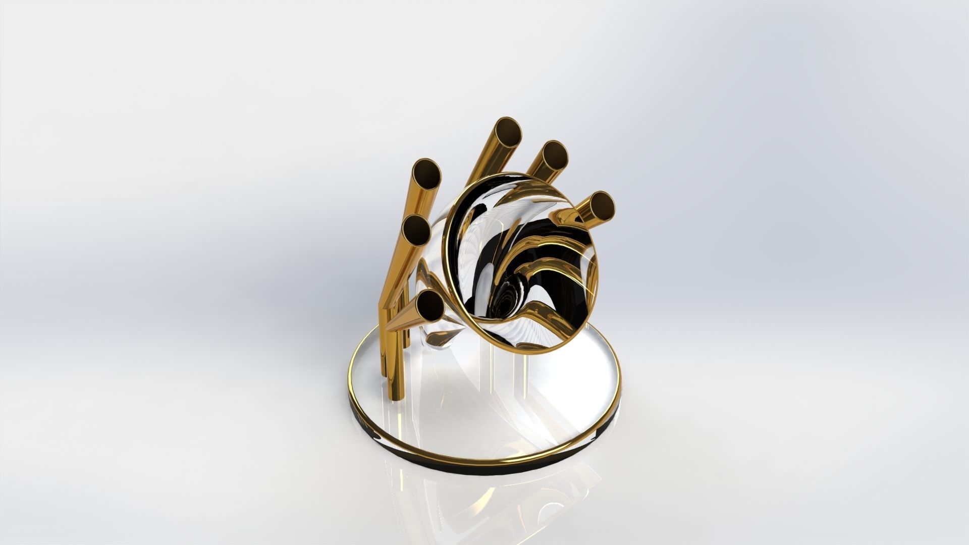 Pen Stand 3D model_2