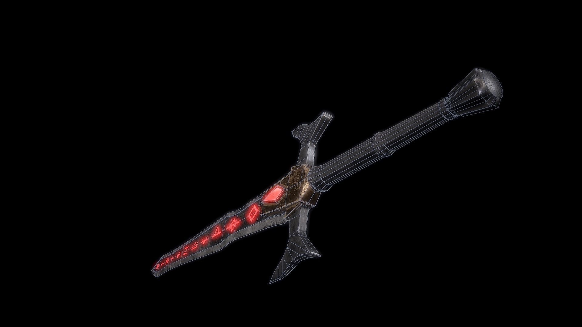 Fantasy Weapon Pack PBR Low-poly 3D model_10