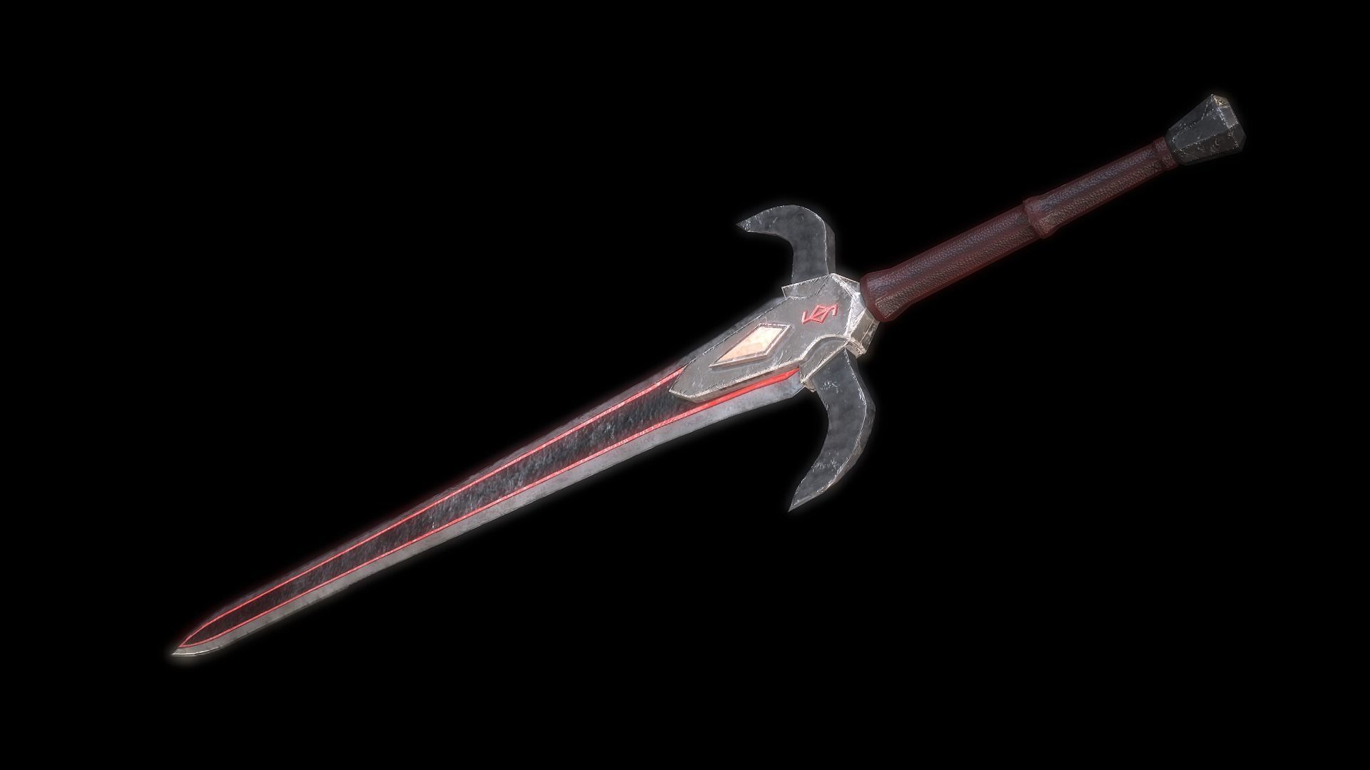 Fantasy Weapon Pack PBR Low-poly 3D model_6