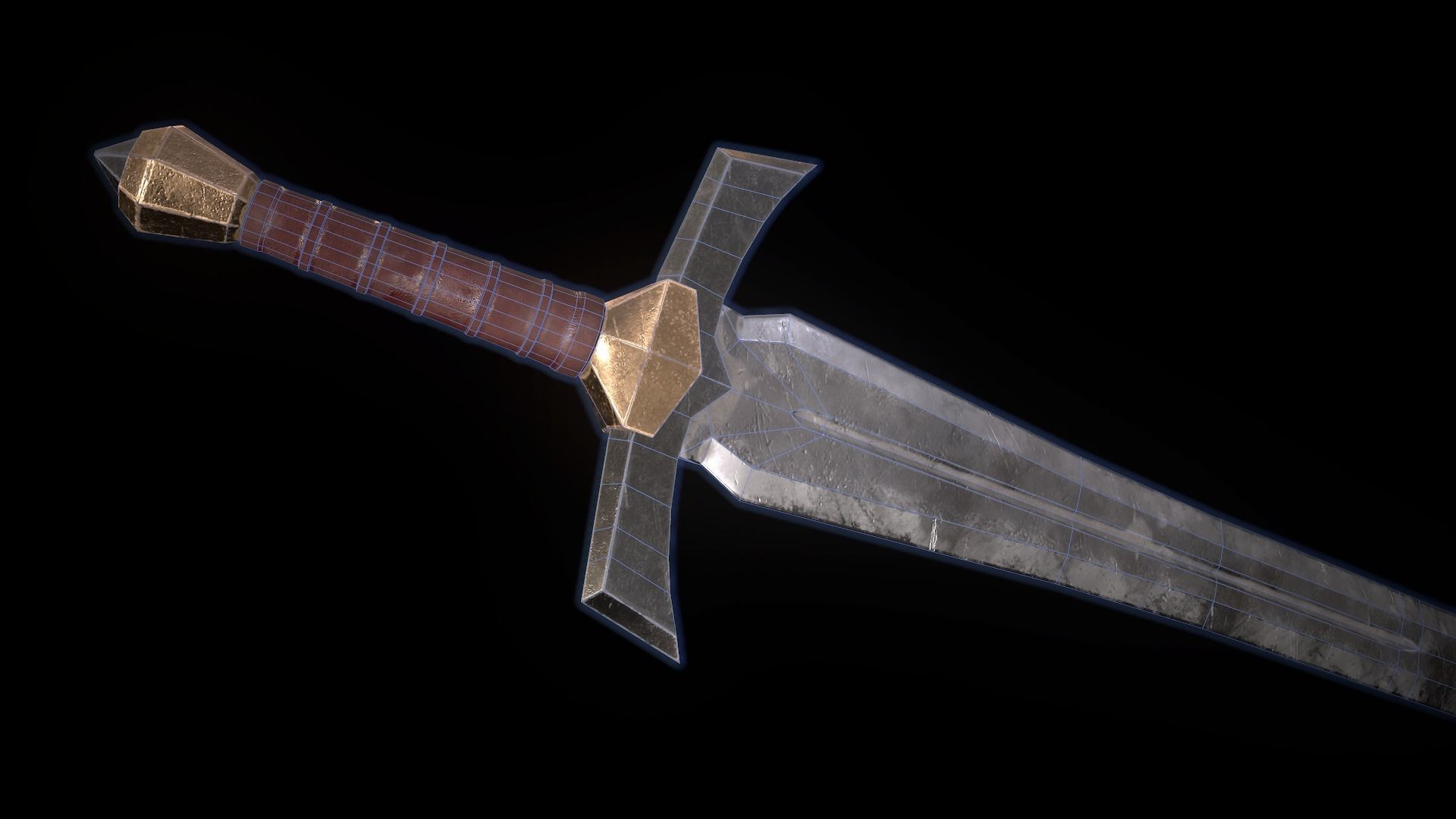 Fantasy Weapon Pack PBR Low-poly 3D model_43