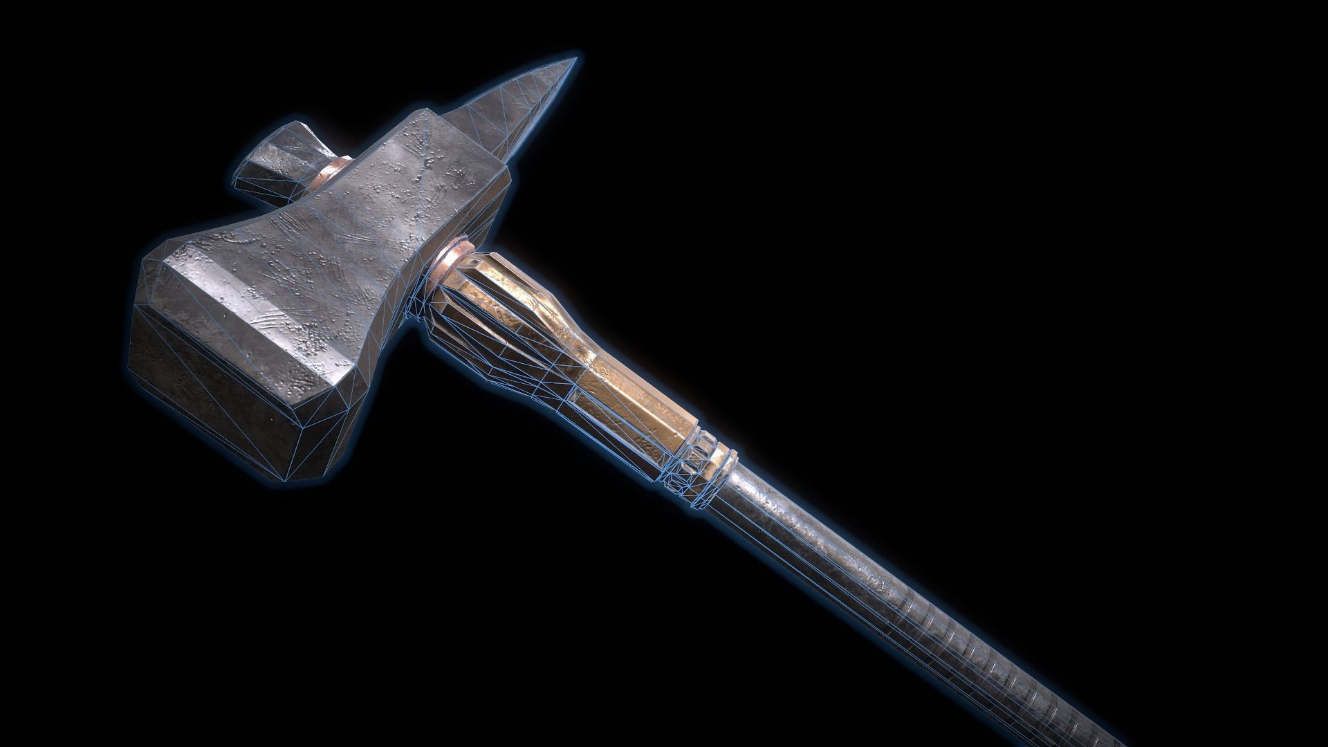 Fantasy Weapon Pack PBR Low-poly 3D model_20