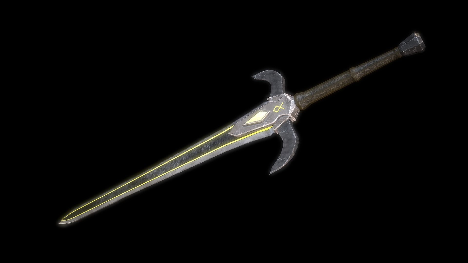 Fantasy Weapon Pack PBR Low-poly 3D model_4
