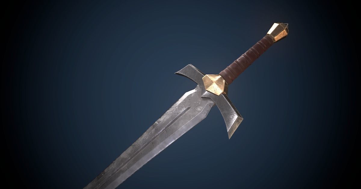 Fantasy Weapon Pack PBR Low-poly 3D model_41