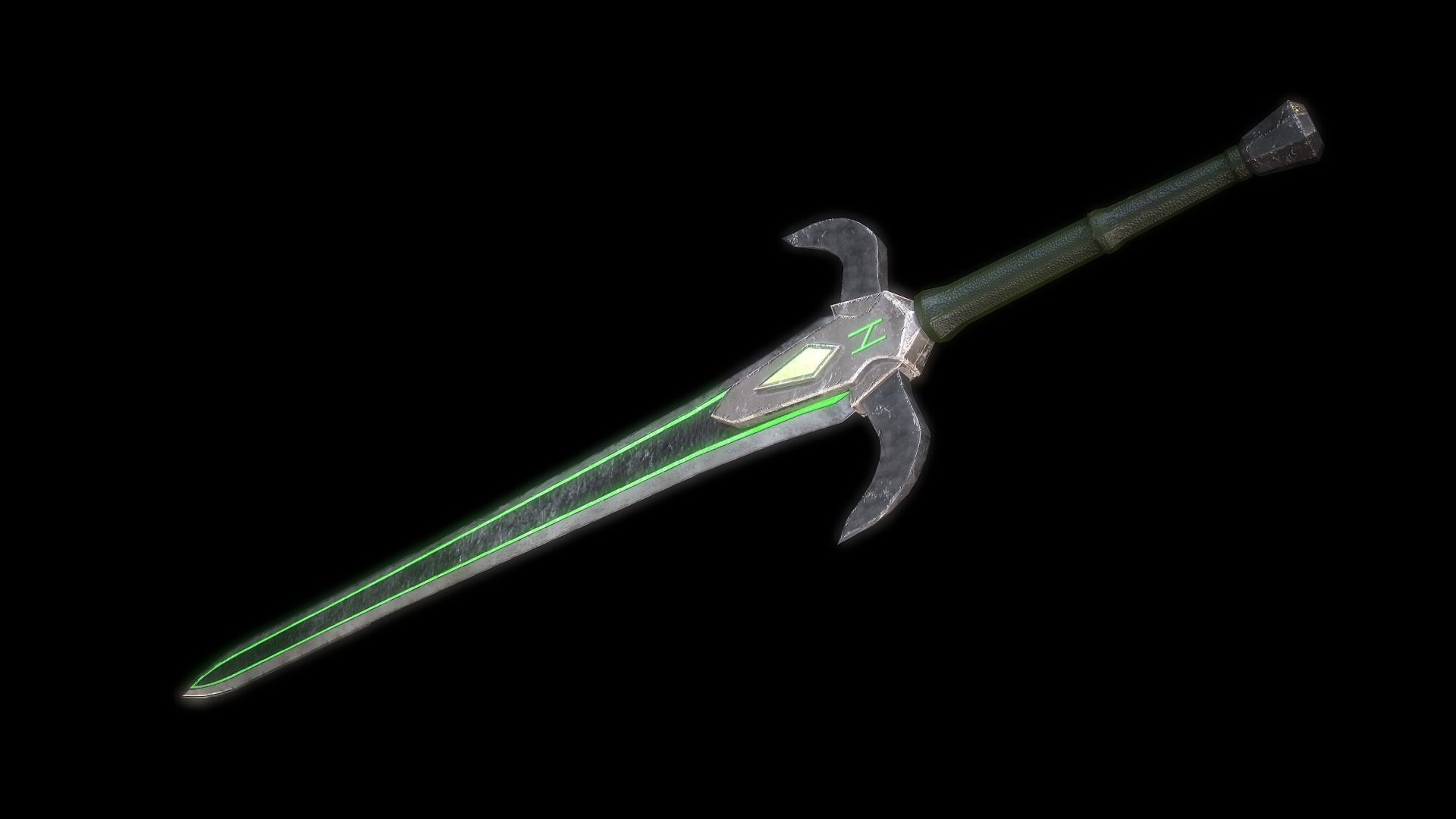 Fantasy Weapon Pack PBR Low-poly 3D model_7