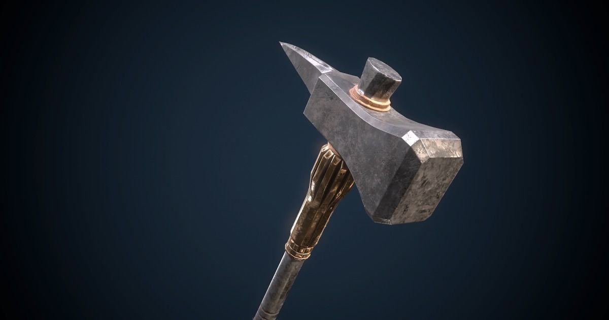 Fantasy Weapon Pack PBR Low-poly 3D model_18